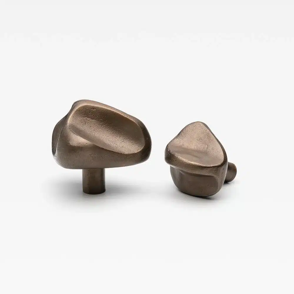 Lo & Co Cast Rubble Knob Oil Rubbed Bronze- Large 60mm