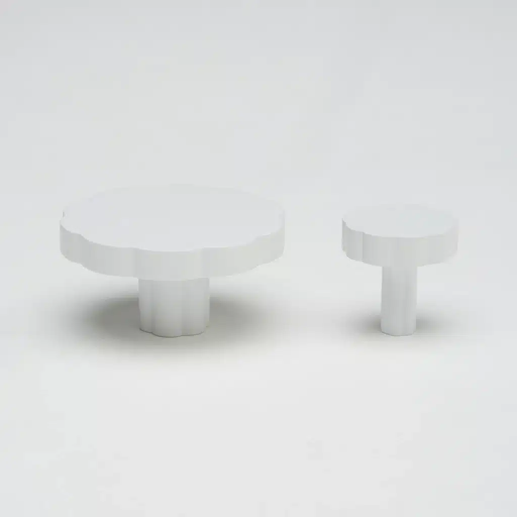 Lo & Co Tropez Knob White - Small 30mm - Image 5