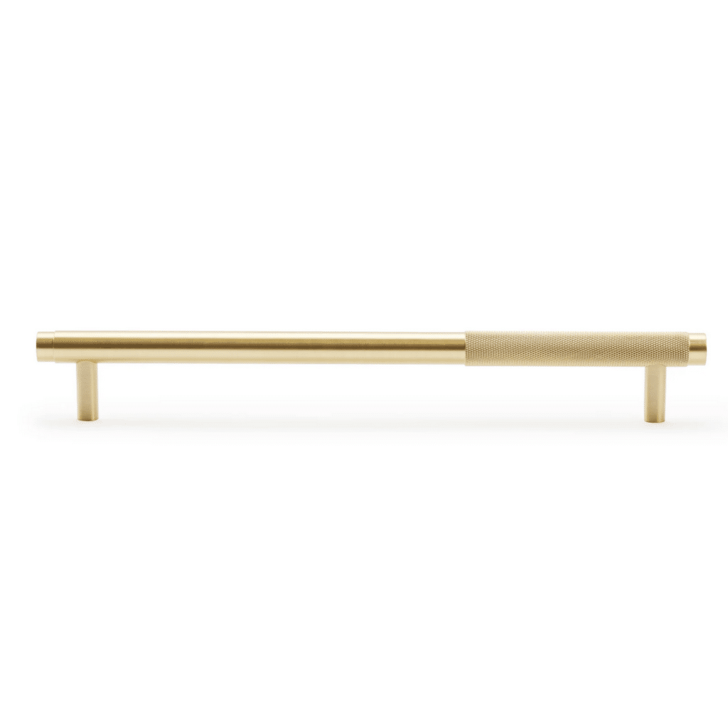 Lo and co curve pull - brass kitchen handle