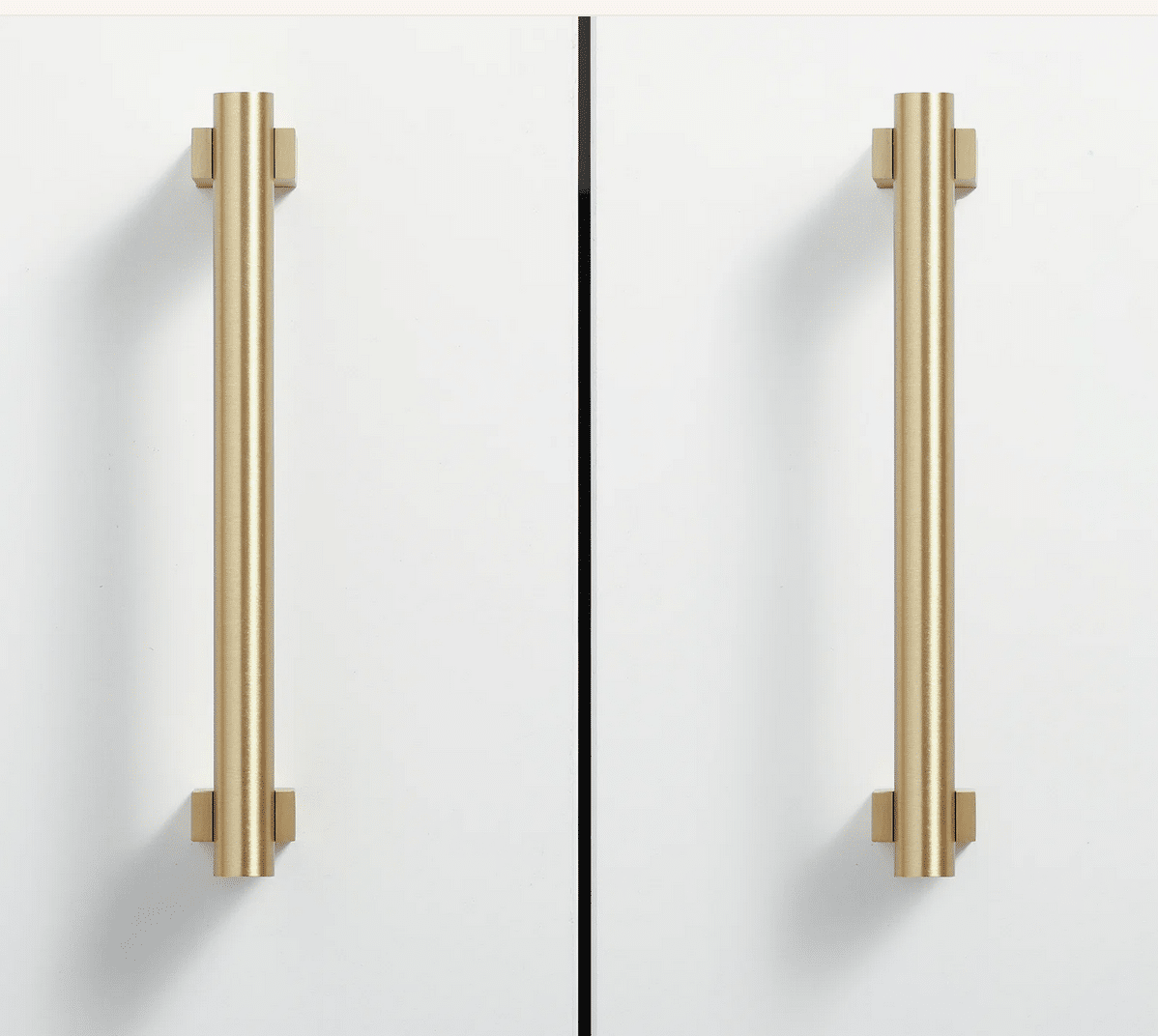 Zano Aura Handle - Small 150mm - Satin Brass - Image 4