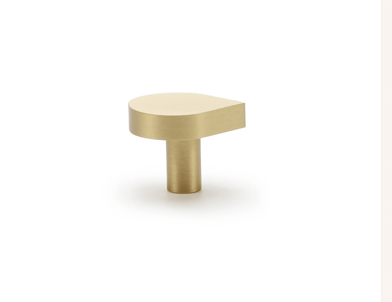 Zano Drop Knob - Small 26mm - Satin Brass