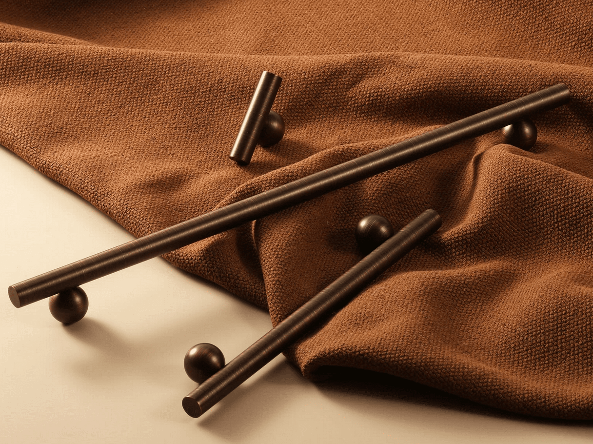 Zano Flair Knob - Antique Copper Brass - Image 5
