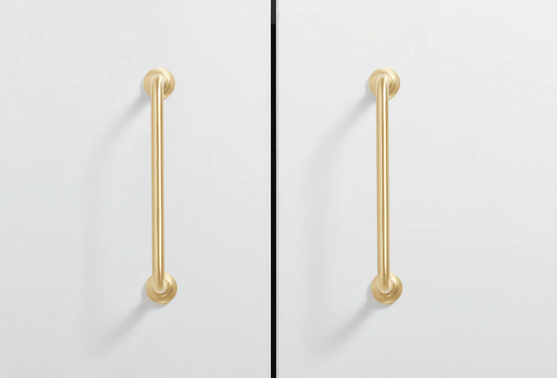 Zano Arch Handle - Medium 175mm - Satin Brass - Image 2