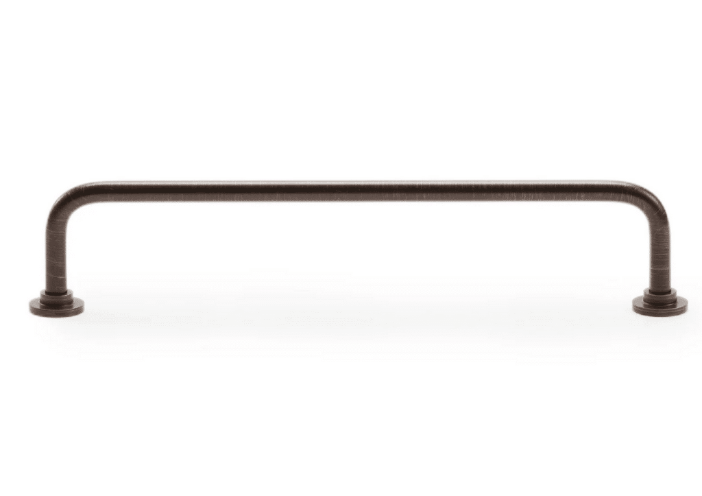 Marble cabinet handles - brushed arch pull