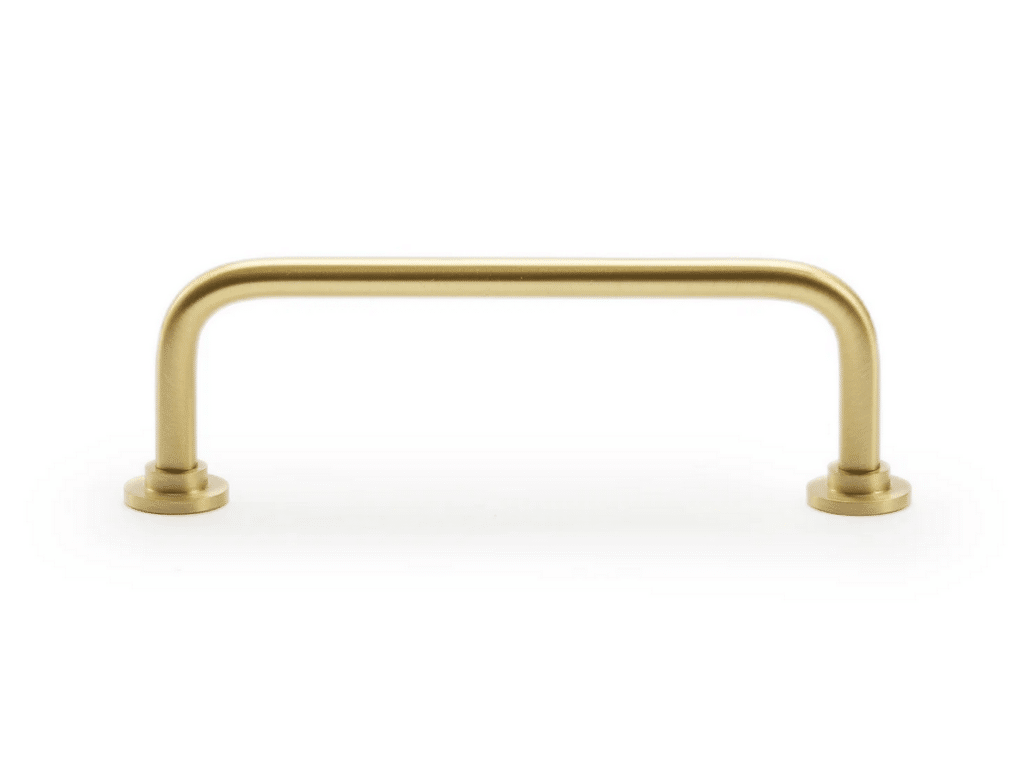 Marble cabinet handles - brass arch pull