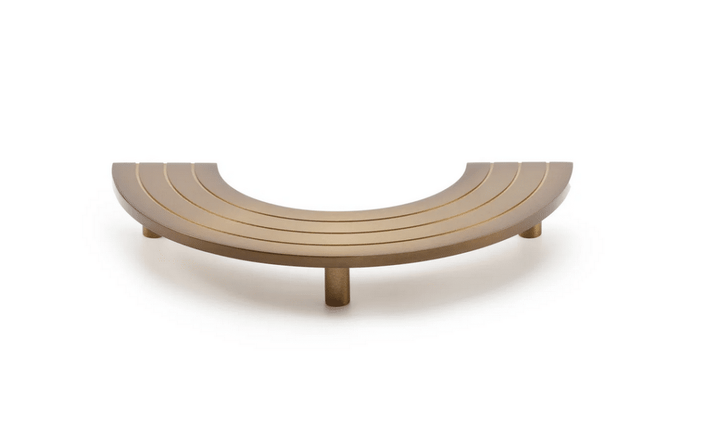 Marble cabinet handles - curved arch design