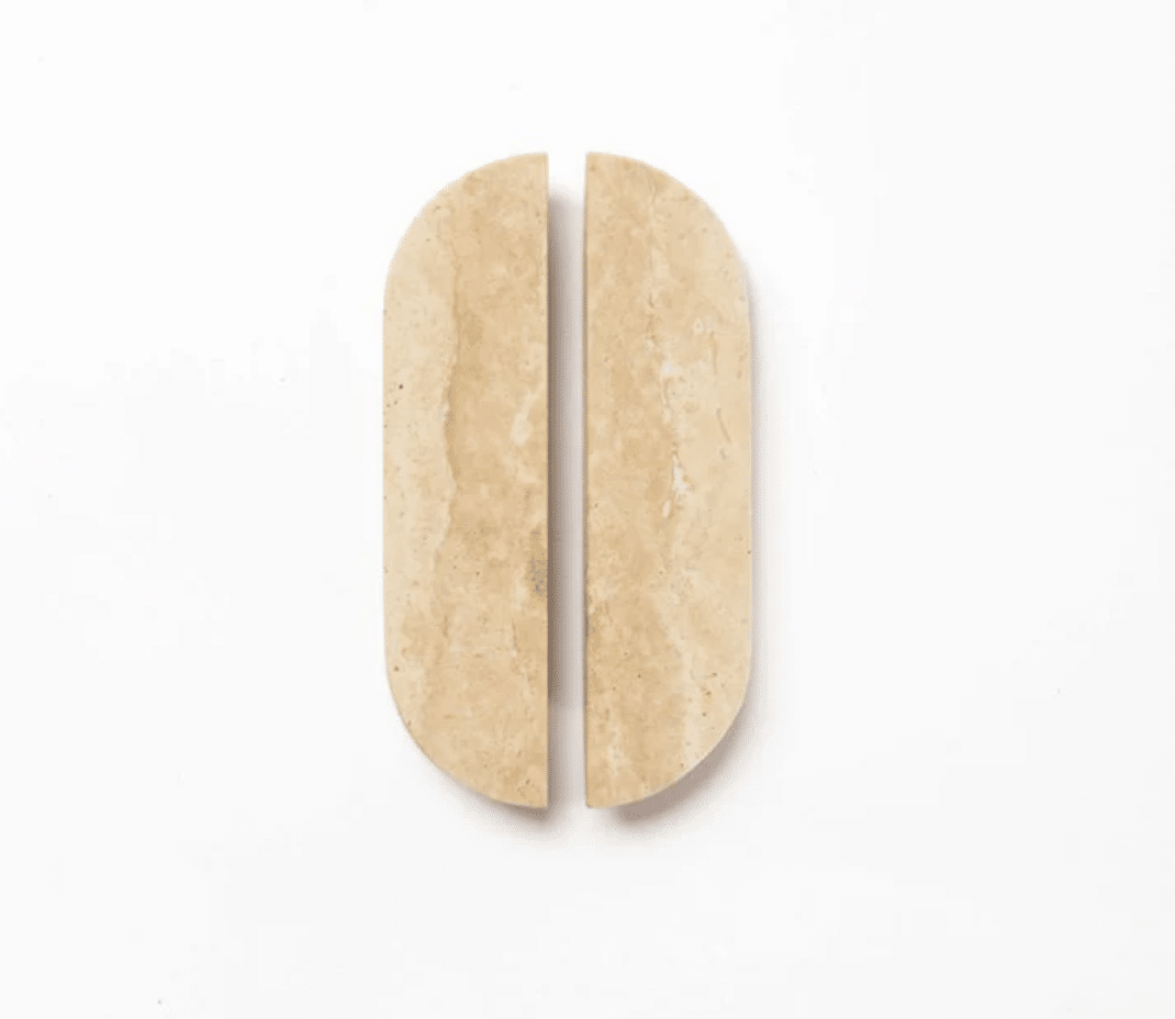Zano Angel Marble Handle - Medium 160mm - Travertine