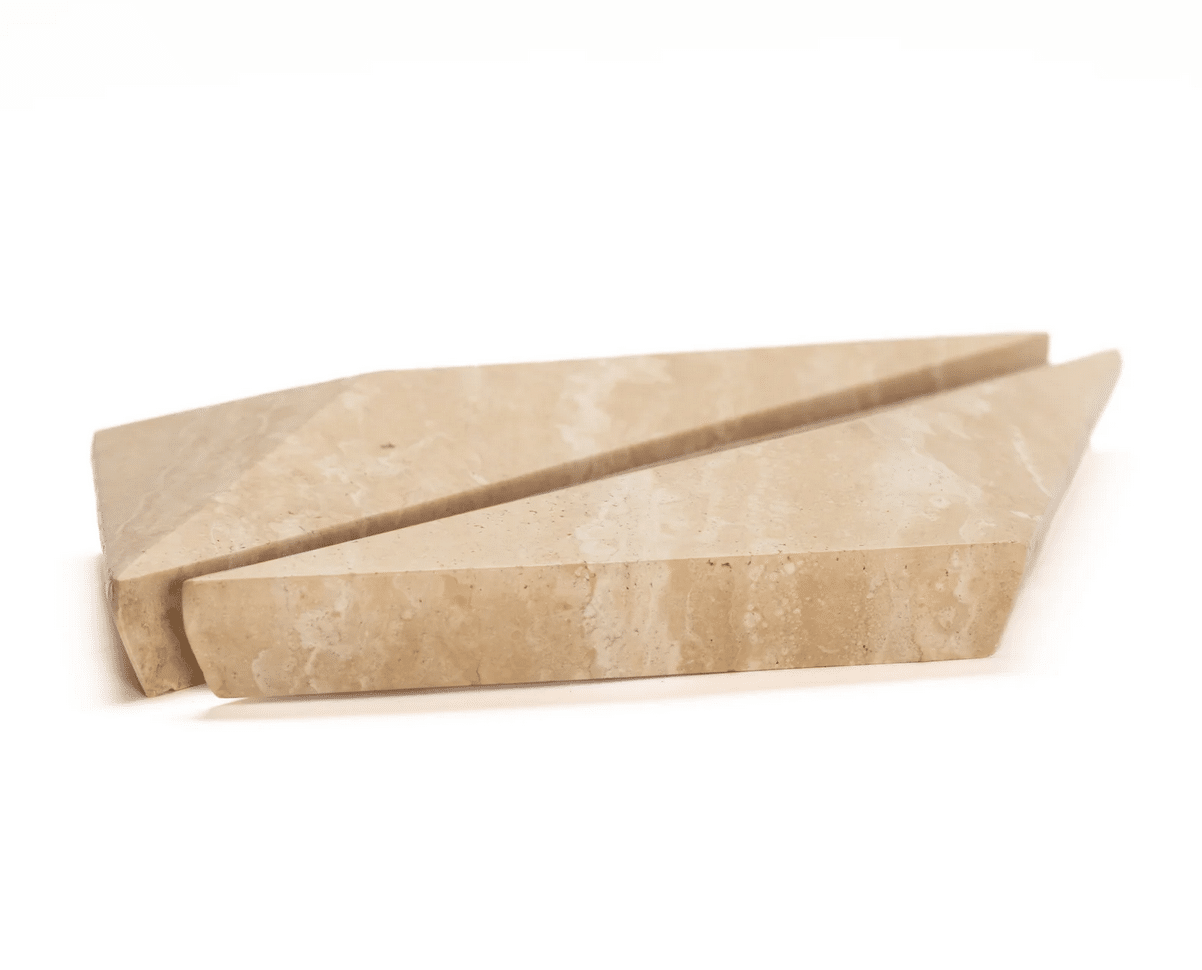 Zano Triangle Handle - Large 320mm - Travertine - Image 3