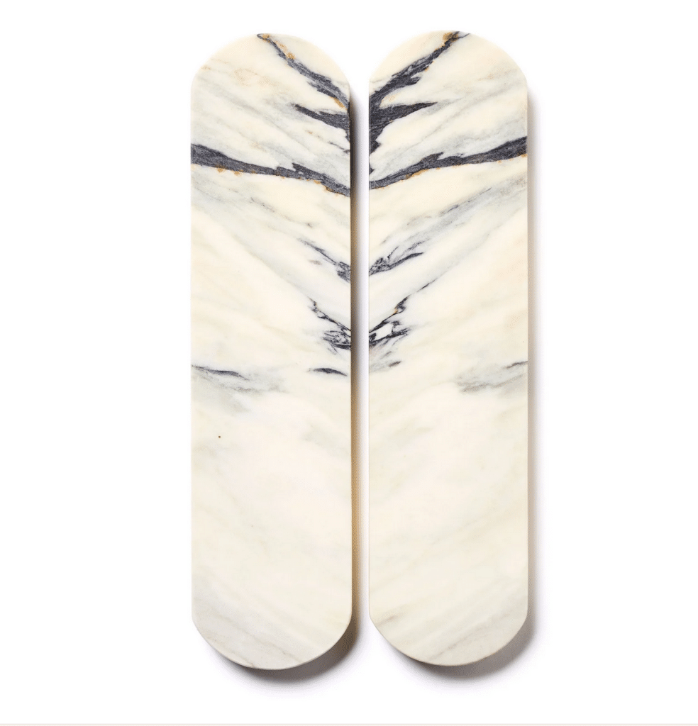 Momo handles - paired marble cabinet pulls