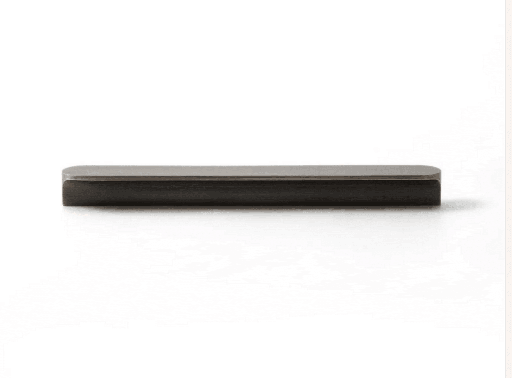 Flush pull cavity slider handle for cabinets