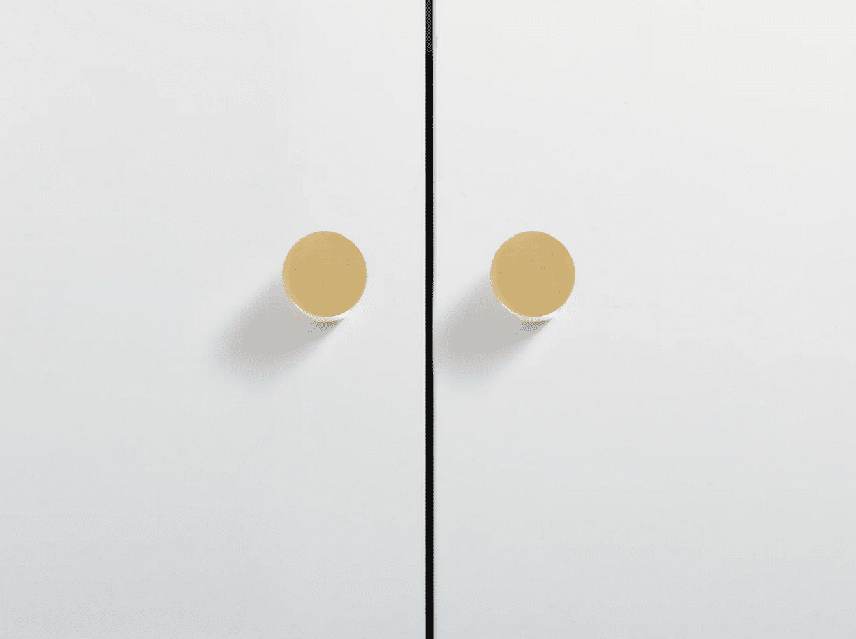 Zano Vera Knob - Small 23mm - Satin Brass - Image 2