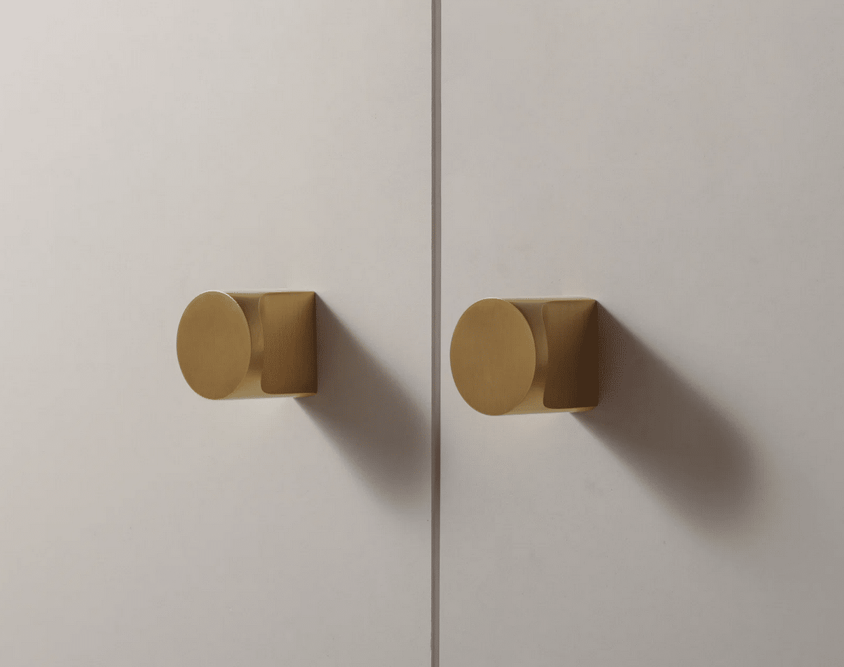 Zano Vera Knob - Small 23mm - Satin Brass - Image 5