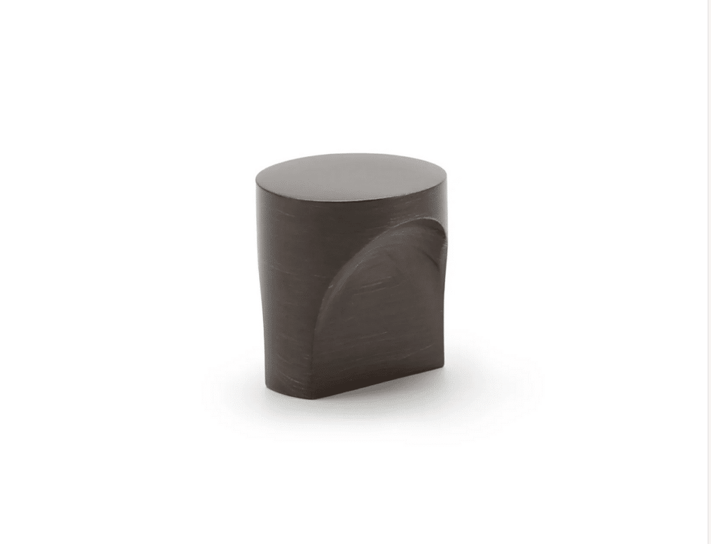 Marble handles - bronze cylindrical knob