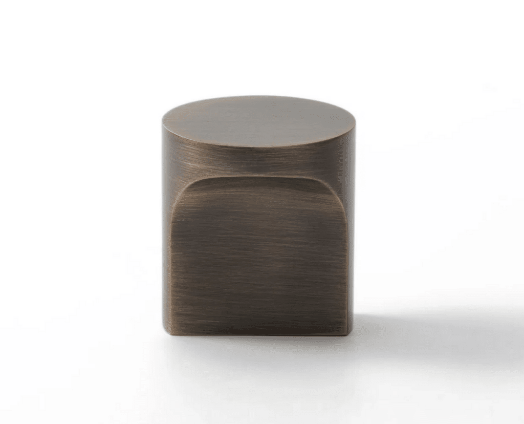 Marble cabinet handles - bronze round knob