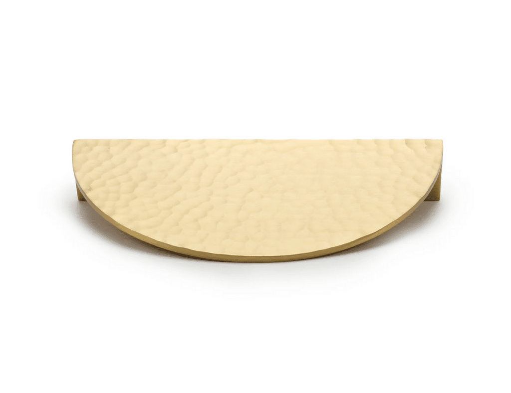 Kitchen handles - brass curved pull
