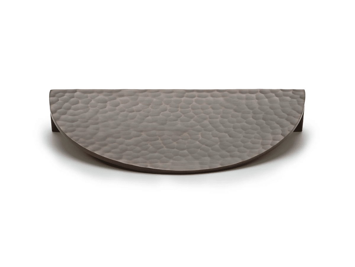 Zano Slice Hammered Handle - Large 150mm - Hammered Antique Brass