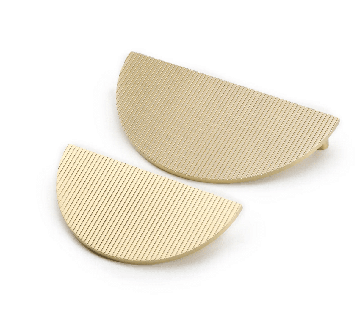 Zano Slice Striped Handle - Large 150mm - Satin Brass - Image 5