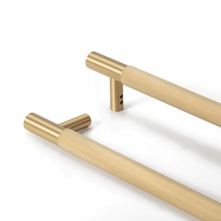 Zano Hardware - Entry Pull Handle - Matrix - 550mm - Satin Brass - Image 8