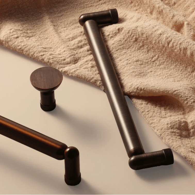 Zano Hardware - Knurled Monaco XL - 480mm - Copper Brass - Image 4