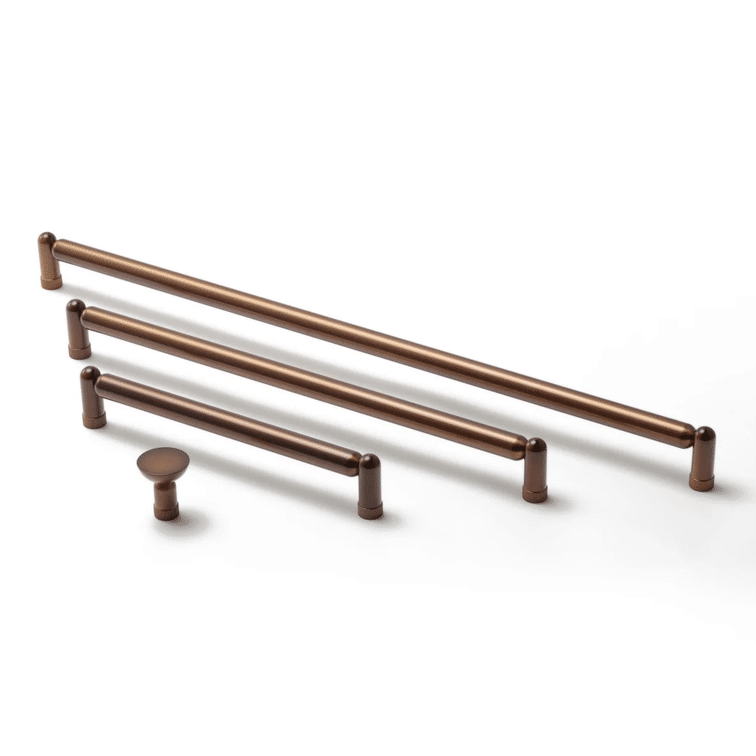 Zano Hardware - Knurled Monaco XL - 480mm - Copper Brass - Image 6