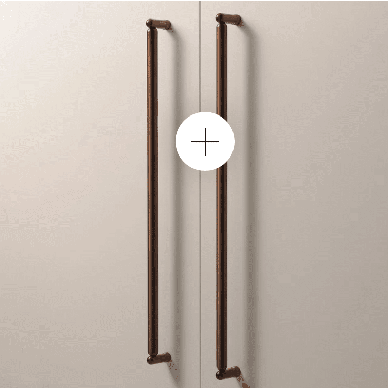 Zano Hardware - Knurled Monaco XL - 480mm - Copper Brass - Image 7