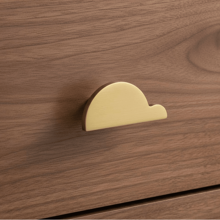 Zano Hardware - Cloud Knob - 60mm - Satin Brass - Image 12