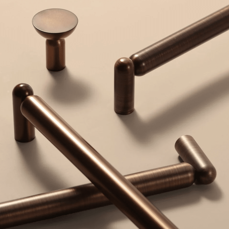Zano Hardware - Monaco Handle - Small - 205mm - Antique Copper Brass - Image 2